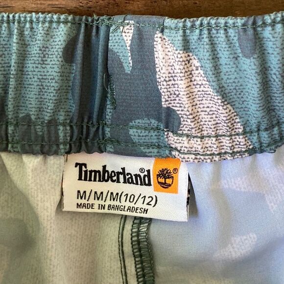 Timberland Boys Medium(10/12) Green Camo Board Shorts Beach Summer - Picture 3 of 8